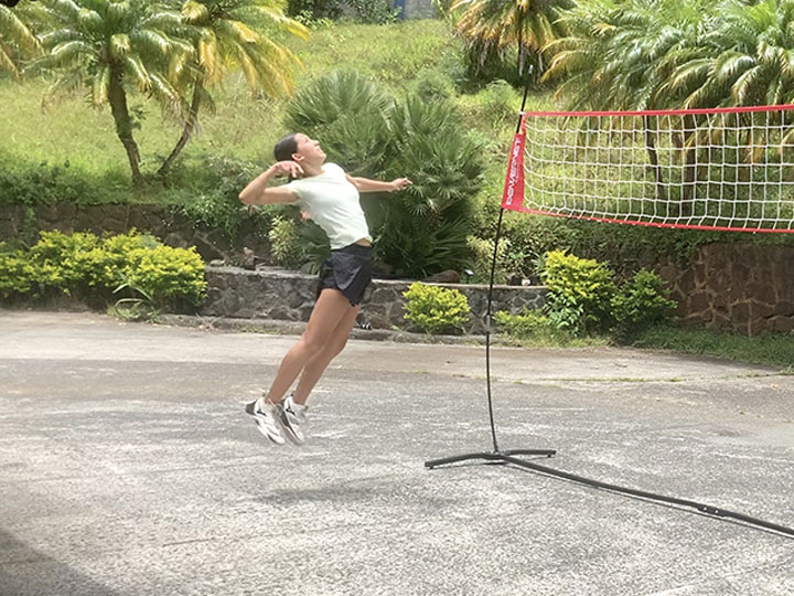 Hitting practice @ home